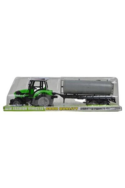 MAKSIK Toy Tractor with Trailer, 55x15x16 cm, Set of 24