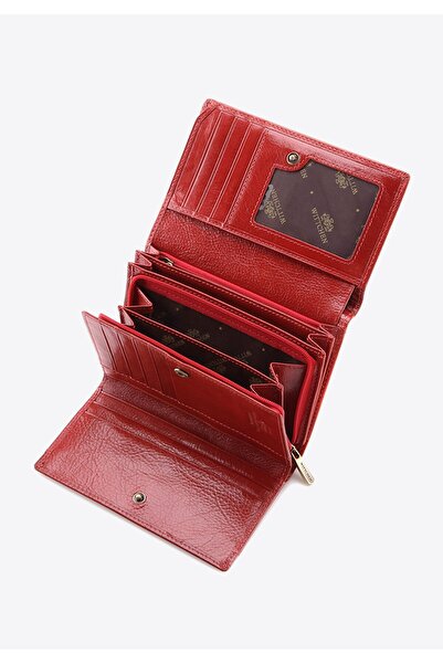 Wittchen Women's Leather Wallet, Stylish Medium Red, Leather