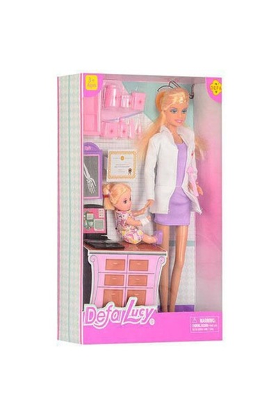 MAKSIK Set păpușă Lalka Doctor, 21,5 x 5,5 x 32 cm, 24 piese