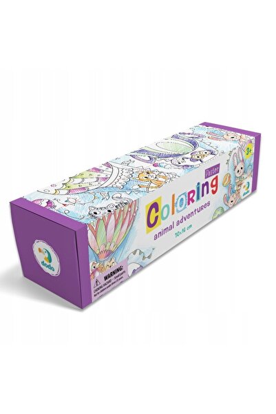 Dodo roll coloring poster, "Animal Adventures", 70x16 cm