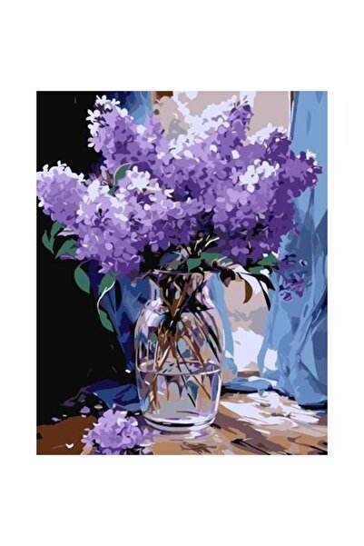 qbee Pictură pe numere - Mov parfumat 40x50cm