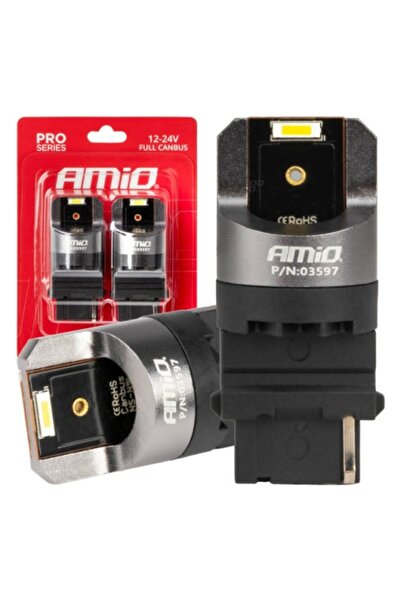 AMIO LED FULL CANBUS PRO 3156 P 27W 2x1860 SMD Alb 12/24V -
