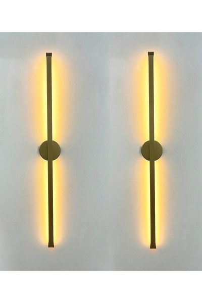 gaziantepavize Zümrüt Eskitme Sultan 70cm Günışığı Ledli Pilli Aplik - 2 Adet...