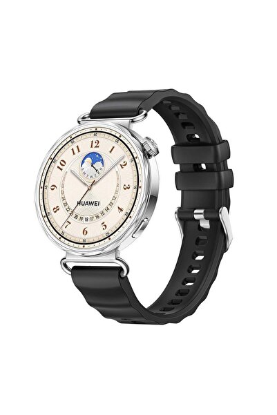 bbtech ساعة هواوي واتش جي تي 6 مقاس 41 ملم، حزام سيليكون متوافق بنمط موجي، حز...