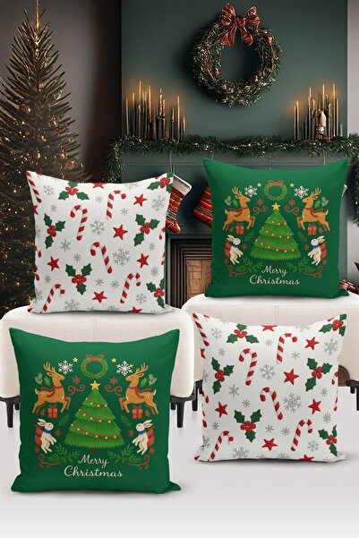 Bertille Home Новогодишна серия двустранни цифрови печатни 4-компонентни комп...