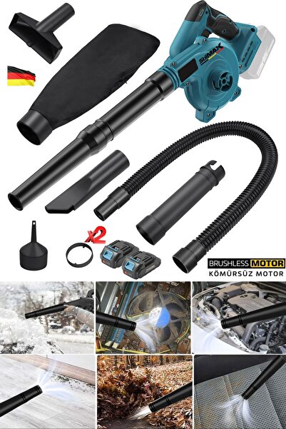 stilmax Germany 40V 10AH Hız Ayarlı Tek Akülü Şarjlı Hava Üfleyici Toz Toplayıcı Ve Yaprak Üfleme Makinesi