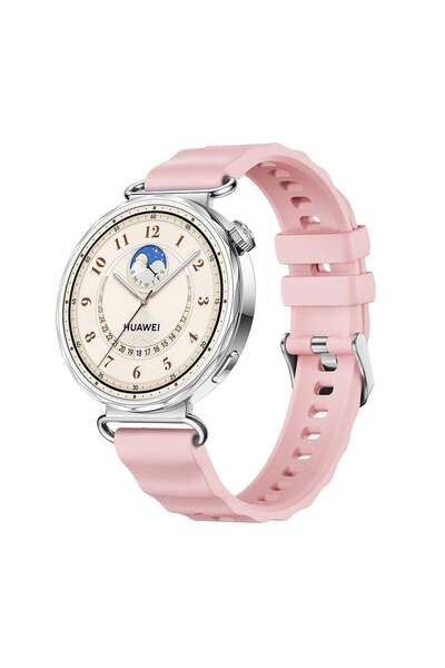 bbtech ساعة هواوي واتش جي تي 6 مقاس 41 ملم، حزام سيليكون متوافق بنمط موجي، حز...