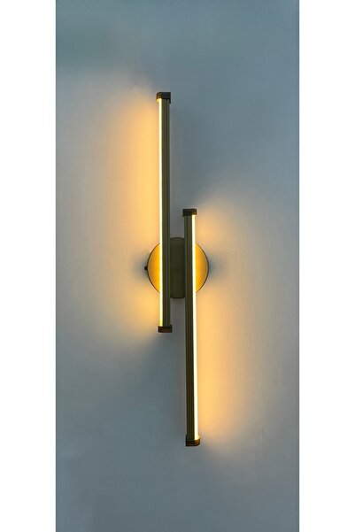 gaziantepavize Zümrüt Eskitme Kasa Çift Taraflı Günışığı Ledli Kuğu Flüt Pilli Aplik - Pil Dahil- Tek Adet