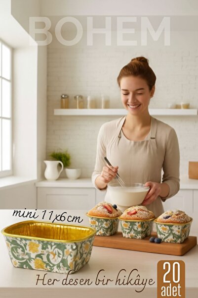 Transformacion Bohemian Rectangular Cake Mold, Aluminum Cupcake Muffin Mold 2...