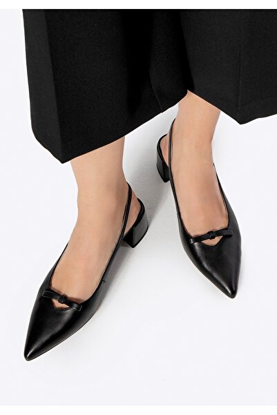 Wittchen Pantofi cu toc din piele pentru femei, negri, din piele