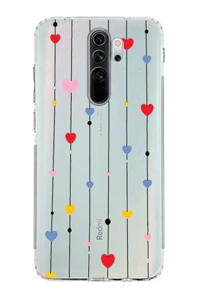 Elorakılıf Xiaomi Redmi Note 8 Pro Uyumlu Baskılı Yumuşak Silikon Şeffaf Tele...
