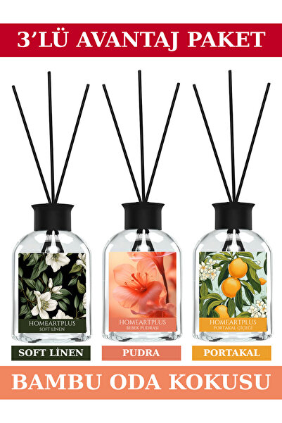 homeartplus Pudra , Portakal , Soft Linen Çubuklu Oda Kokusu Esansiyel Uçucu ...