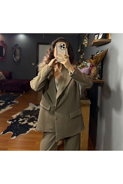 MODAGK Asymmetric Cut Oversized Women's Suit