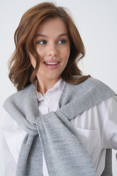 saint majesta 100% Acrylic Knitwear Shoulder Shawl Women's Office Daily Fashion Scarf- Sm2026