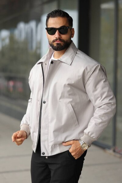 gentofSKY Basic Gabardine Quilted Padded Coat/Jacket - Old Money Style