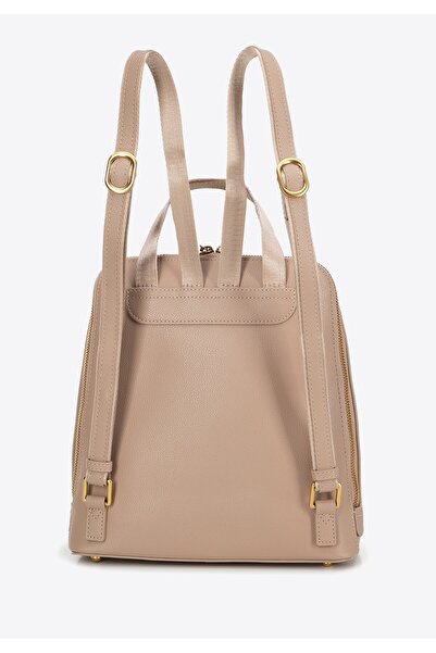 Wittchen Rucsac de damă din piele, trapezoidal, bej, piele