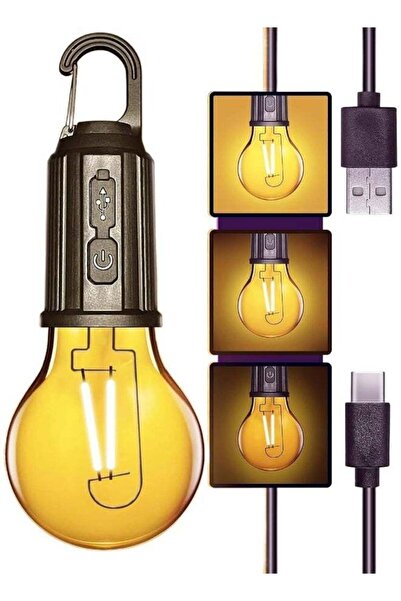 Moment Rechargeable Portable LED Camping Lantern, 3 Modes, Hanging Hook