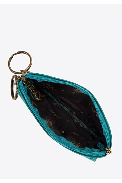 Wittchen Women's Leather Key Case with Logo Green Leather