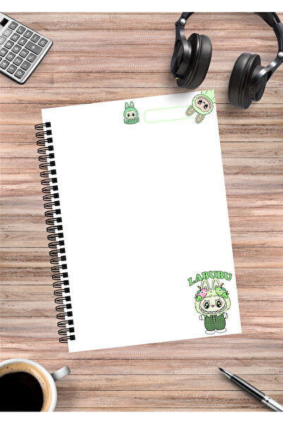 mertfigur Labubu Spiral Notebook A5 (50 Sheets)