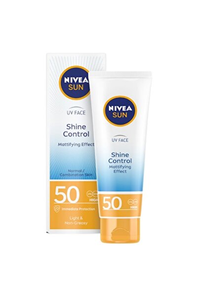 NIVEA Face cream for sun protection and mattifying effect, Sun Shine Control, SPF 50, 50 ml