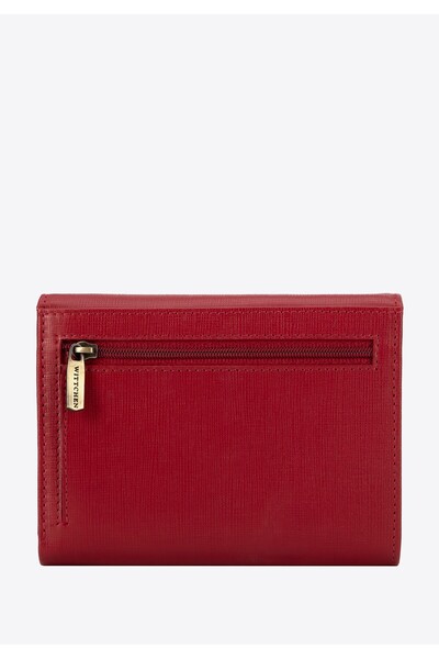 Wittchen Women's Saffiano Leather Wallet Red Red Leather