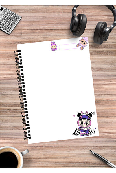 mertfigur Labubu Spiral Notebook A5 (50 Sheets)