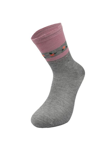 Bolero Women's Premium Stitch-Free Bamboo Hoop Socks Gray