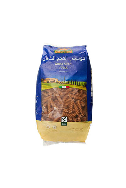 natureland معكرونة فوسيلي من القمح الكامل 500 غرام