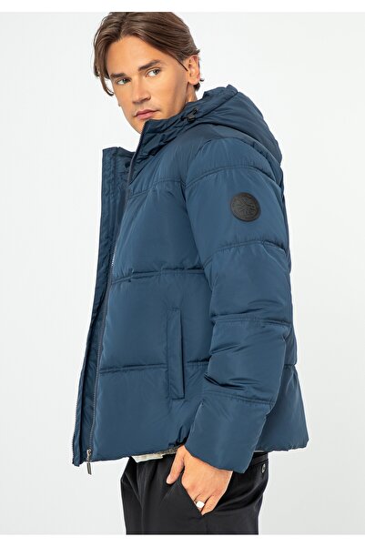 Wittchen Men's Monogram Quilted Jacket Navy Blue Polyester