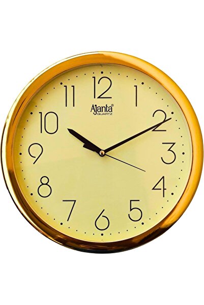 ajanta ساعة حائط بلاستيكية تجريدية تناظرية من الكوارتز - موديل رقم 957 (26 سم × 26 سم × 3.3 سم، عاجي)