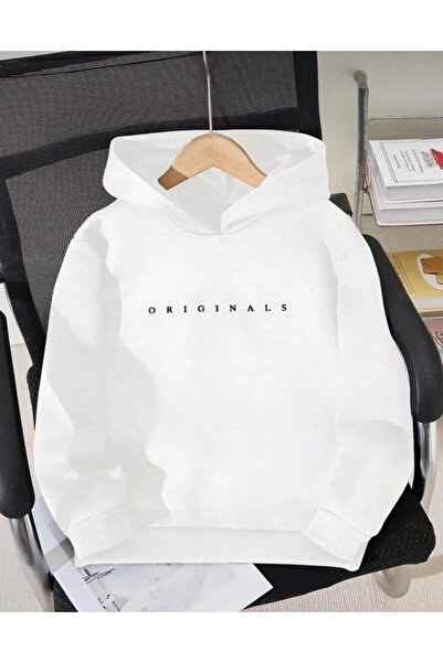 No Plan Момчешка/момичешка оригинална блуза с качулка и принт