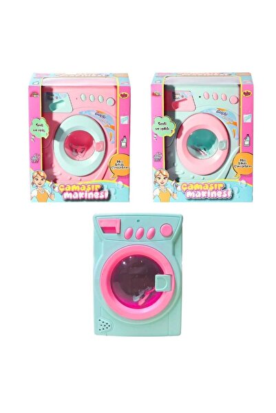 Luminoo OYUNCAK EV ALETİ ÇAMAŞIR MAKİNESİ SESLİ VE IŞIKLI , PİLLİ ORTA BOY