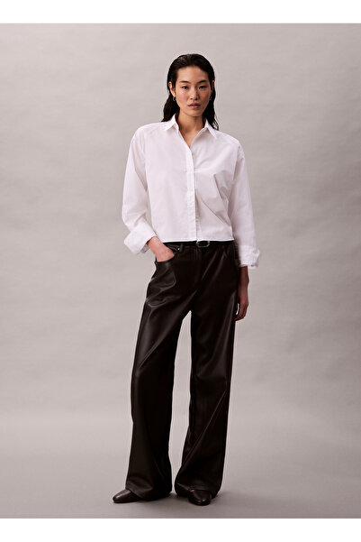 Calvin Klein Jeans Yüksek Bel Straight Siyah Kadın Pantolon LV044D619GUB1