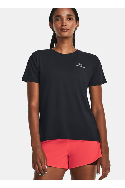 Under Armour 1379141-001-UA Vanish Energy SS 2.0 Siyah Bisiklet Yaka Normal Düz Kadın T-Shirt