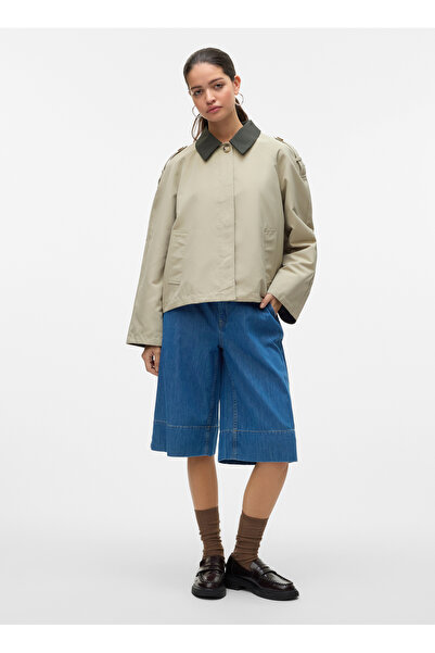 Vero Moda Normal Bej Kadın Ceket VMLUCIA MARIA SHORT JACKET