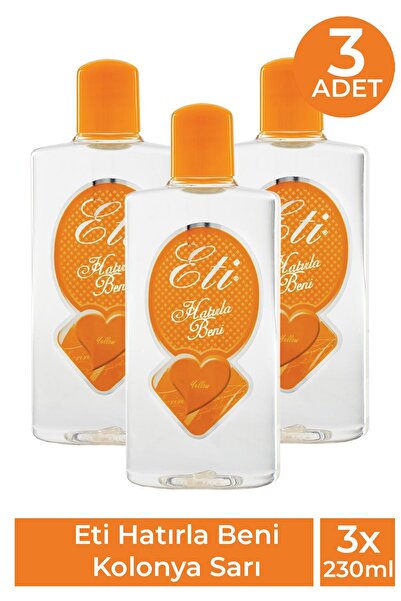 Eti Sarı Hatırla Beni Kolonyası 230 ml 3 Adet