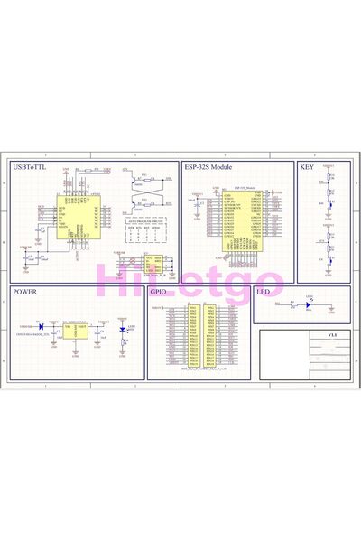 HiLetgo ESP-WROOM-32 ESP32 ESP-32S Development Board 2.4GHz Dual-Mode WiFi + Dual-Core MCU with Blue