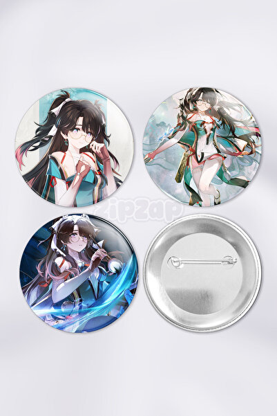 ZipZap مجموعة شارات زيهزي ووثيرينج ويفز غاشا (3 قطع) مع دبابيس زينة