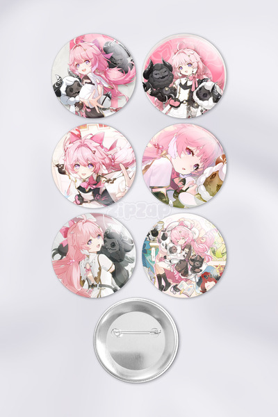 ZipZap مجموعة شارات زينة لحقيبة جاش من أنكور ووثيرينج ويفز مع دبابيس (6 قطع)