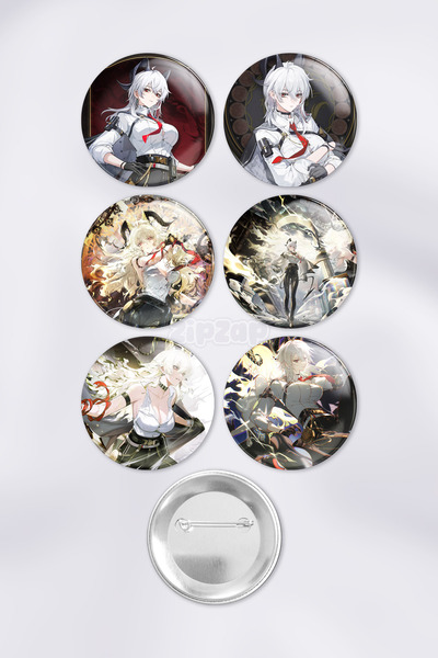 ZipZap مجموعة شارات زاني ووثيرينج ويفز غاشا (6 قطع) مع دبابيس وزر ضغط