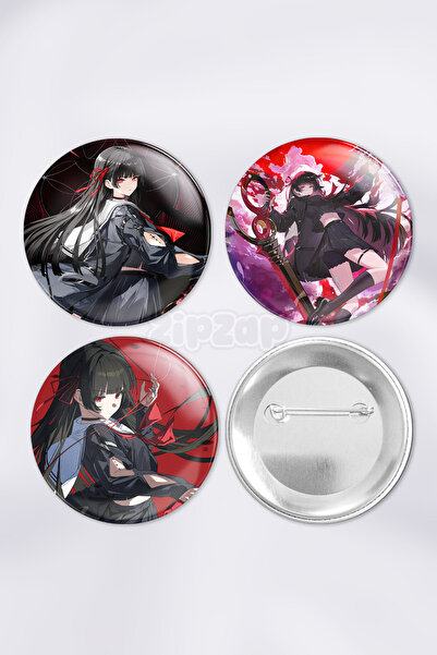 ZipZap مجموعة شارات زينة لحقيبة جاشا من تشيسا ووثيرينج ويفز مع دبابيس (3 قطع)