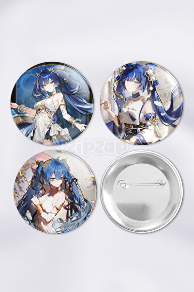 ZipZap Iuno Wuthering Waves Gacha Bag Ornament Badge Set de insignă cu ace și...