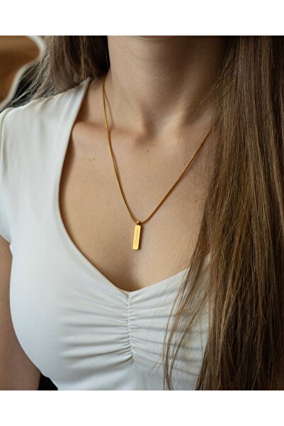 MINIMALE COLIER SQUARE PENDANT (GOLD)
