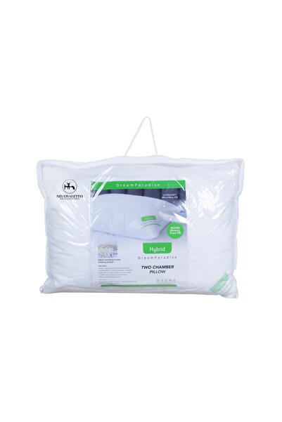 Neuovaletto Dream Paradise Pillow 100% Cotton Diamond Quilted Cover Dual Ultrasoft Microfiber & Memory Foam