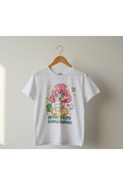 Tiny and Co Kawaai Anime Printed Children's T-Shirt