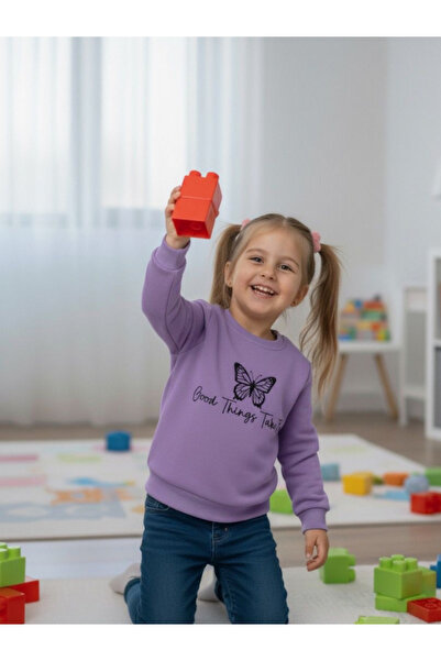 BERNEO Hanorac pentru fetiță, cu cu căptușeală din fleece fire, din bumbac