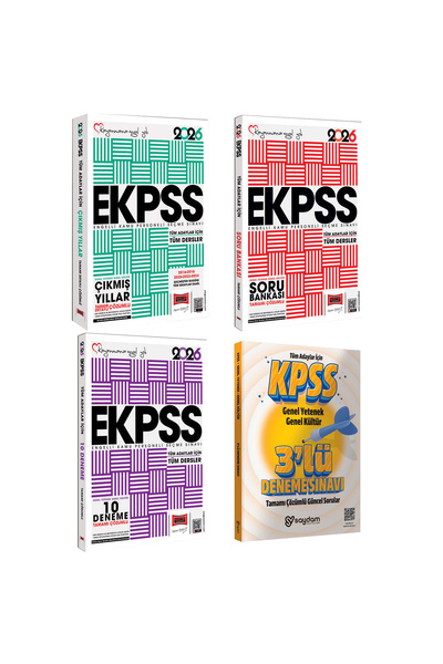 Yargı Yayınları 2026 E-KPSS GYGK Tüm Dersler Soru Bankası-10 Deneme-Tamamı De...