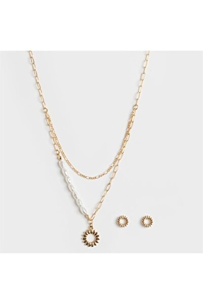 AVON Sunflower jewelry set - earrings and necklace