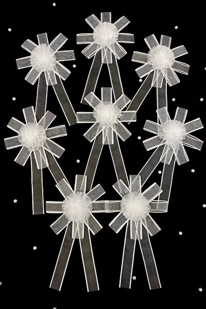 ZEYMERADE Beyaz Bohça Süsü, Gelin Damat Çeyiz Düğün Nişan Konvoy Gelin Arabas...