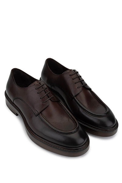 Tamer Tanca Men's Genuine Leather Brown Casual Shoes